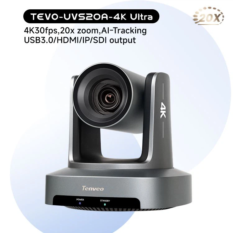 TenVeo 4K Auto Suivi SDI USB IP 20X PTZ Kamera Konferans